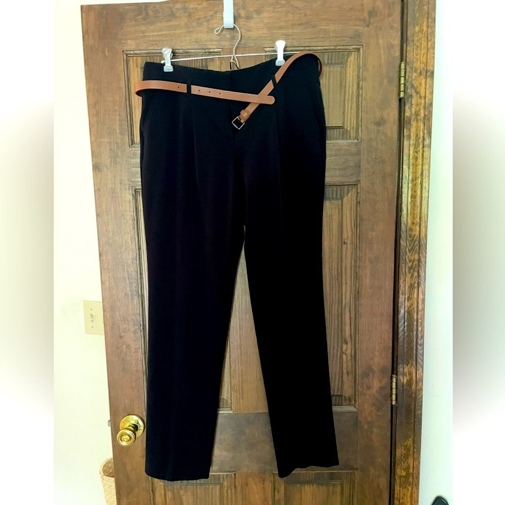 Black Worthington Dress Pants Size 10 With Belt